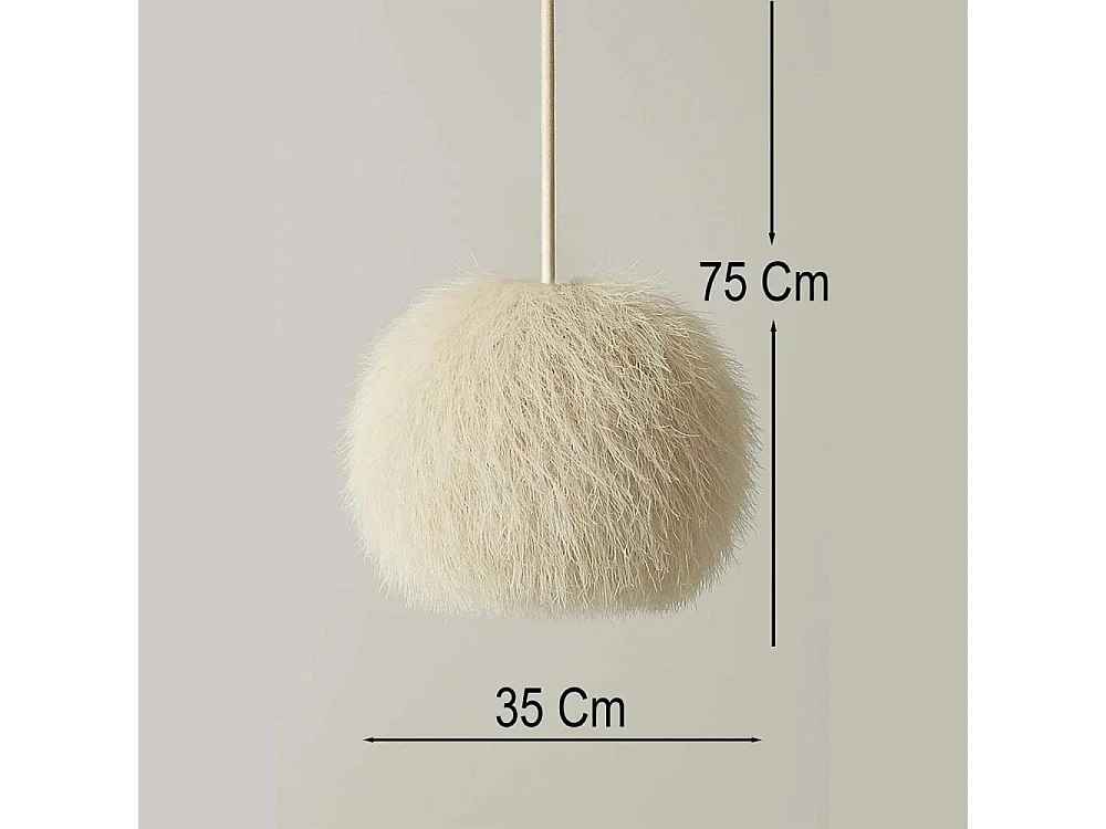 Suspension boule en jute Billie