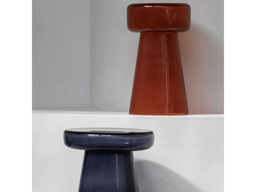 Table d'appoint en verre Corcho