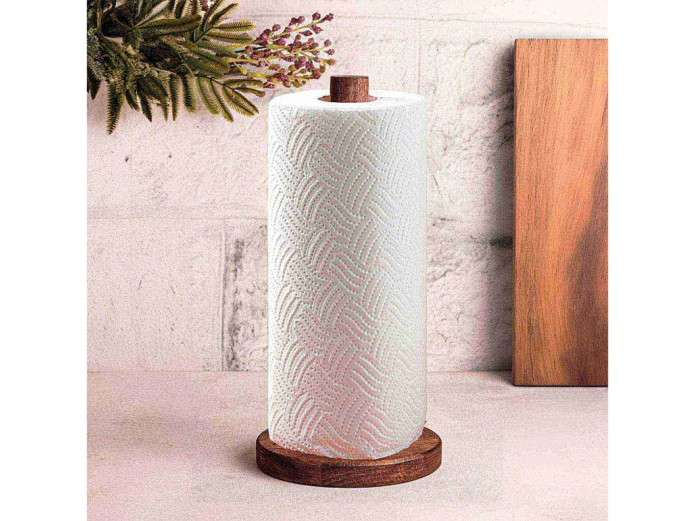 Porte rouleau essuie-tout en bois Rully