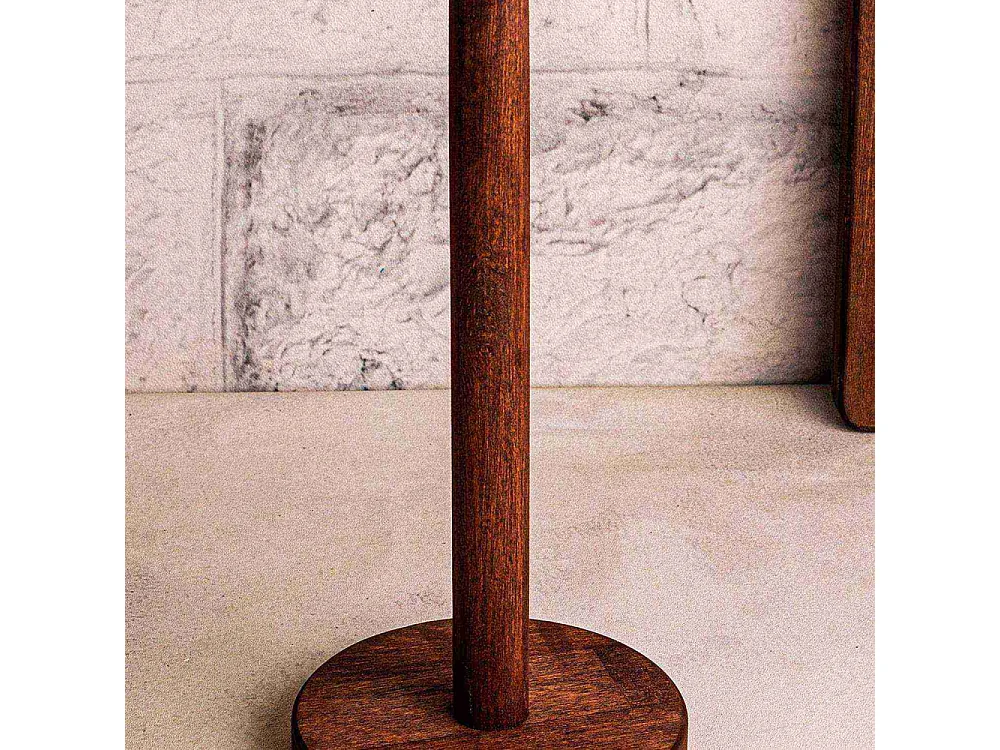 Porte rouleau essuie-tout en bois Rully