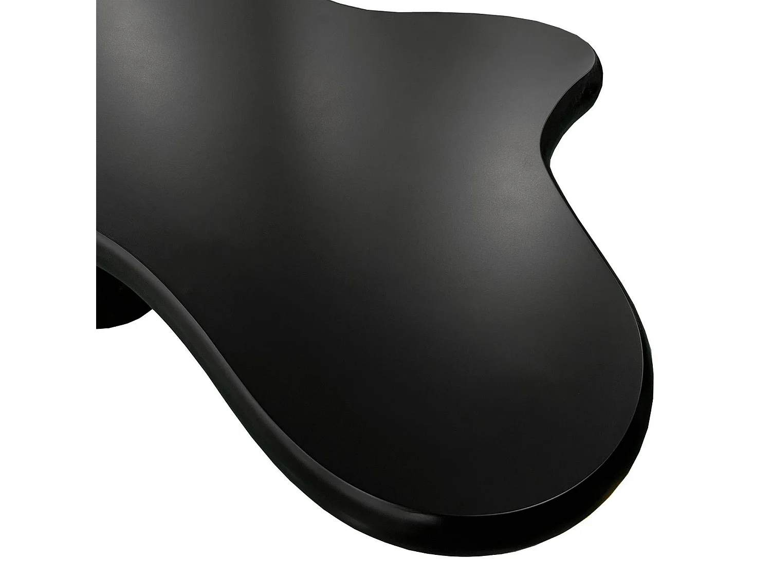 Table basse forme courbes naturelles Valdo 69x100cm Noir