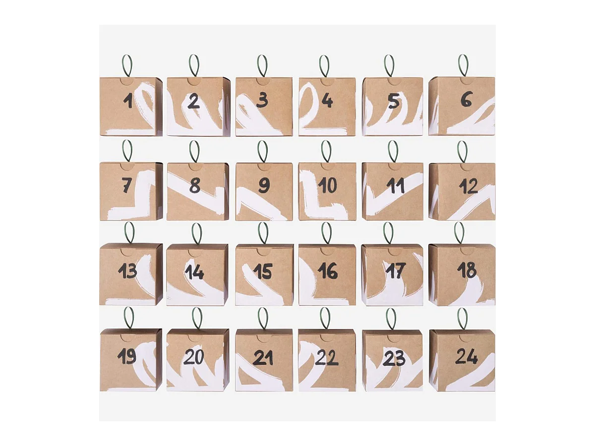 Habitat - Calendrier de l'avent en papier - 24 boîtes - Design by Habitat Design Studio - Vaneo