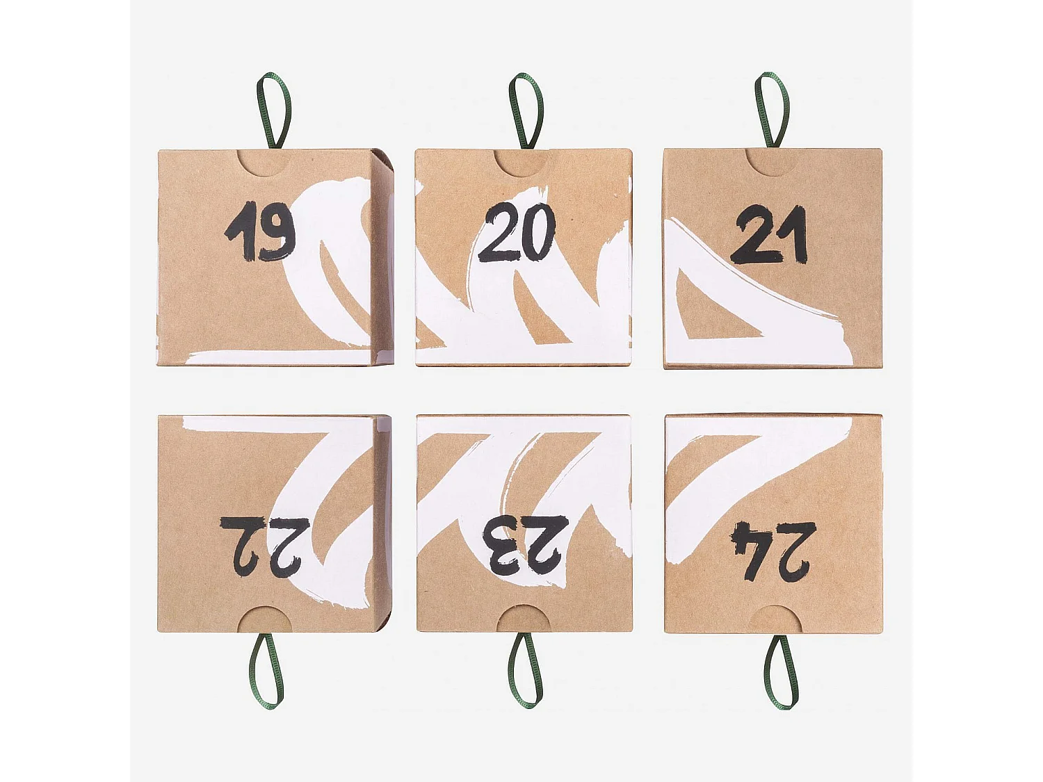 Décoration de Noël - Calendrier de l'avent en papier - 24 boîtes - Design by Habitat Design Studio
