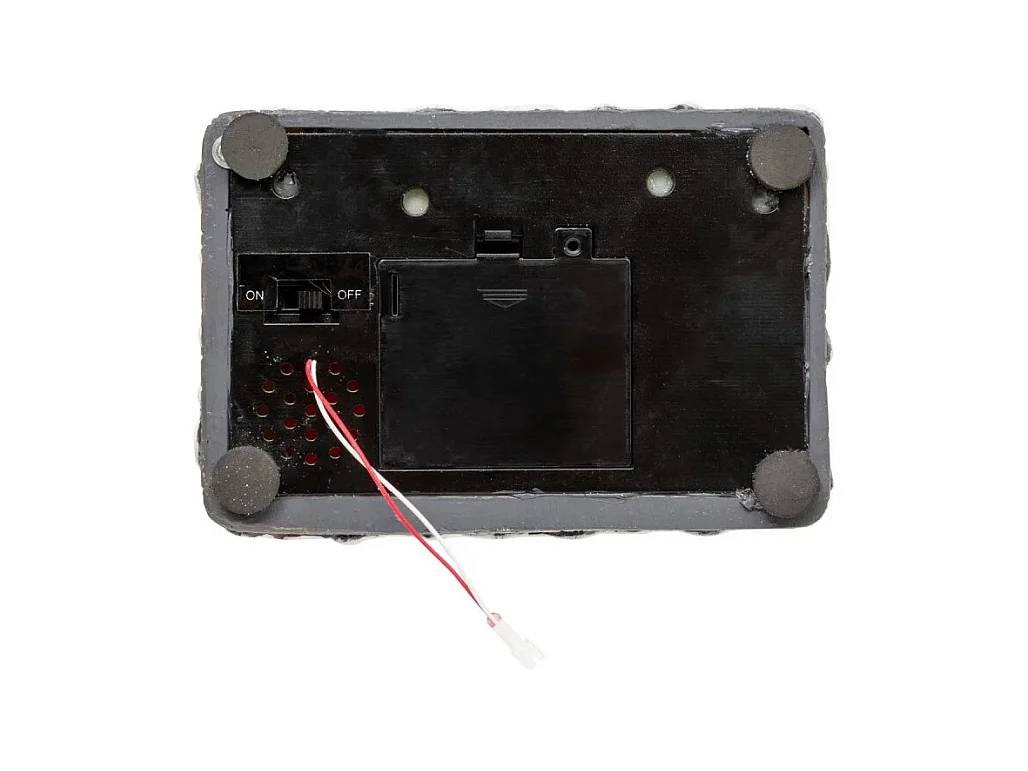 Village Noël lumineux stand gâteaux 8 LED musical animé