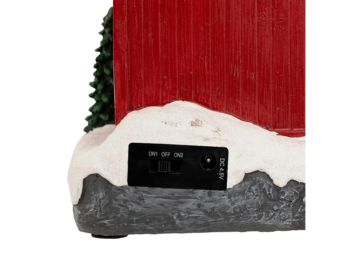 Village de Noël Lumineux "Maison Père Noël" 21cm Multicolore