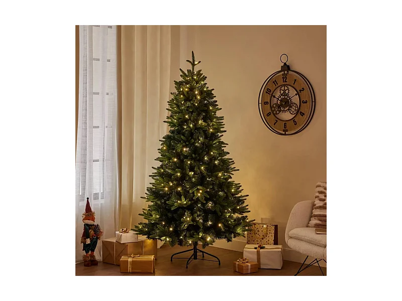 Sapin de Noël artificiel 210 cm lumineux Green Creek