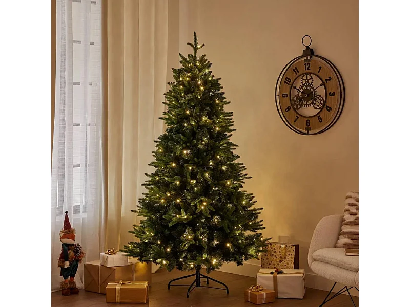 Sapin de Noël artificiel 210 cm lumineux Green Creek