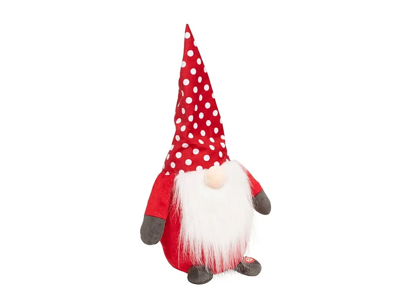 Peluche automate Gnome de Noël animé musical