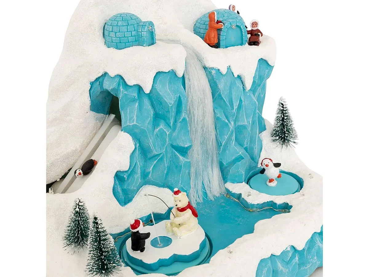 Village de Noël Lumineux "Banquise" 28cm Multicolore