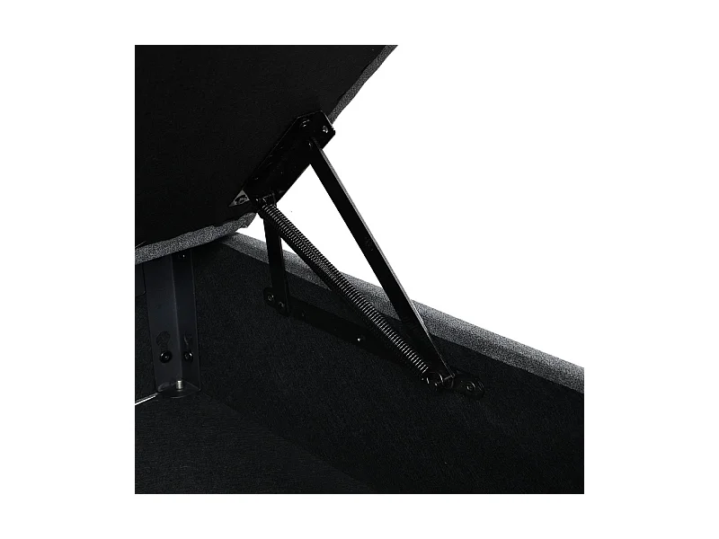 Canapé 4 places modulable en chenille - avec 8 oreillers et 4 rangement de stockage - charge max 500kg - 274x76x87cm - Gris