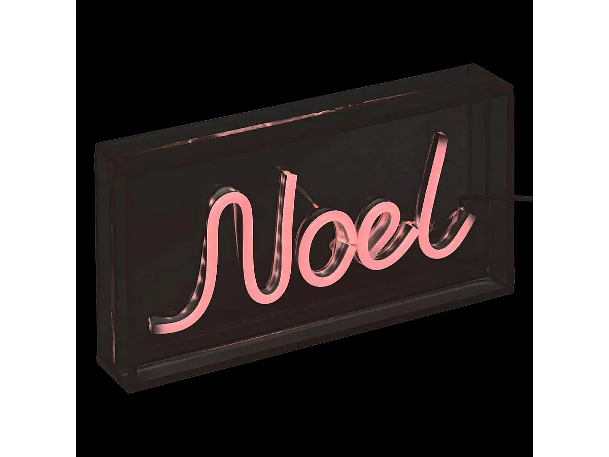 Lampe Néon LED "Noël" 23cm Rouge