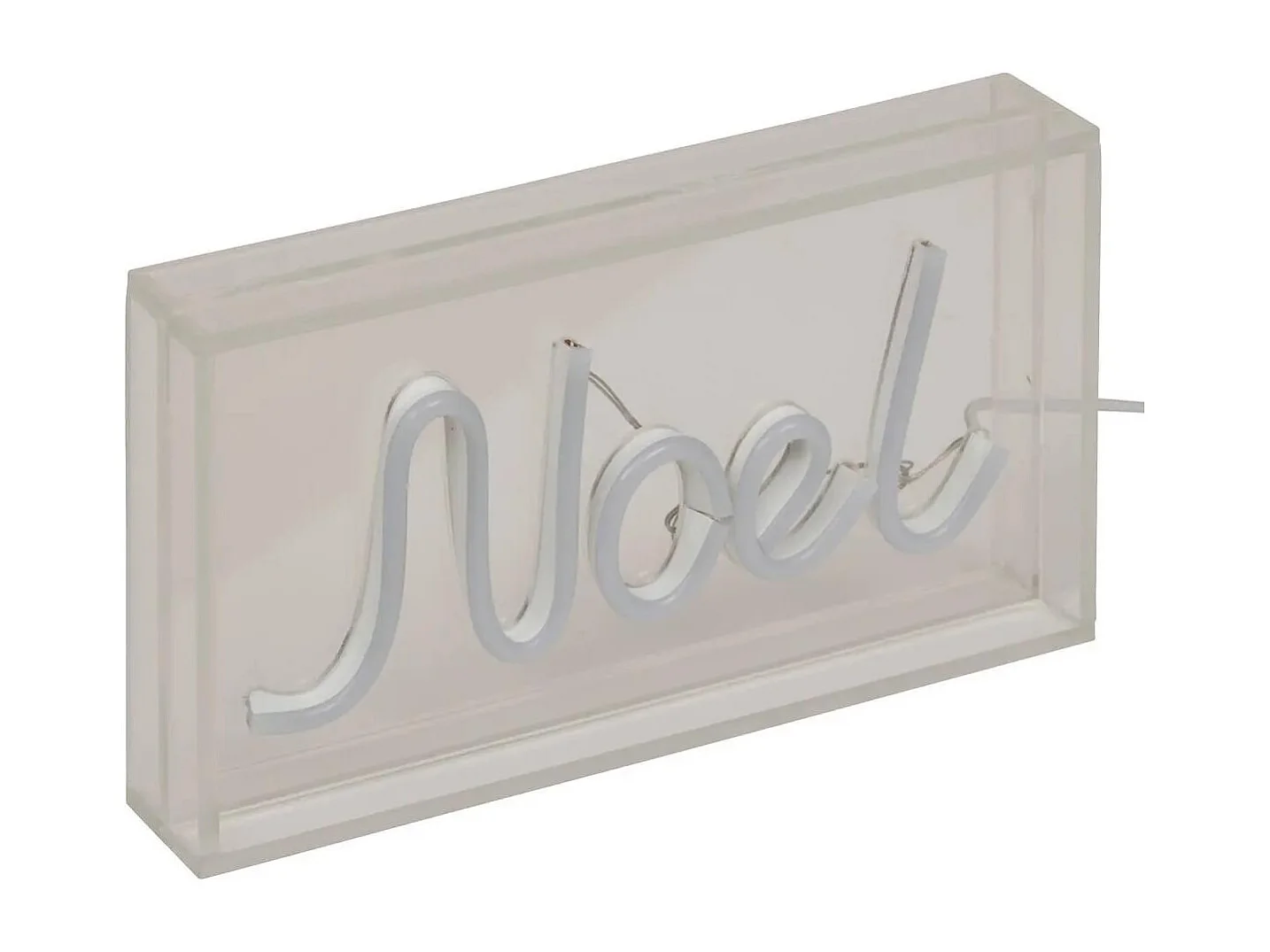 Lampe Néon LED "Noël" 23cm Rouge