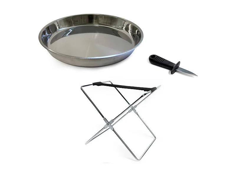 Plateau avec Support et Couteau à Huîtres Pour Fruits de Mer - MARICA