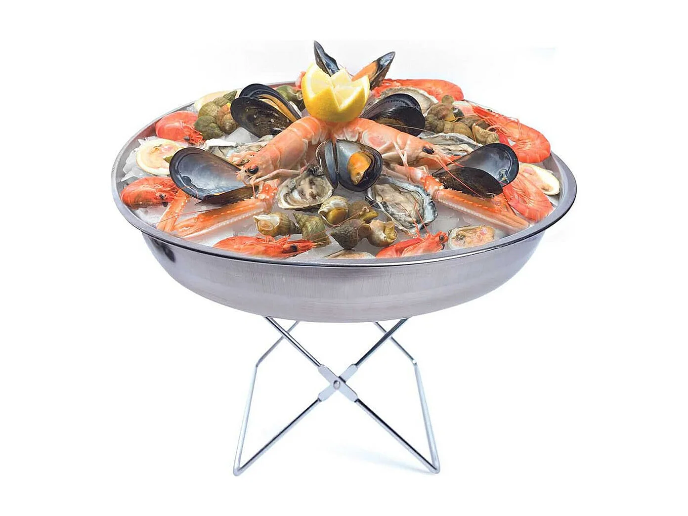 Plateau avec Support et Couteau à Huîtres Pour Fruits de Mer - MARICA