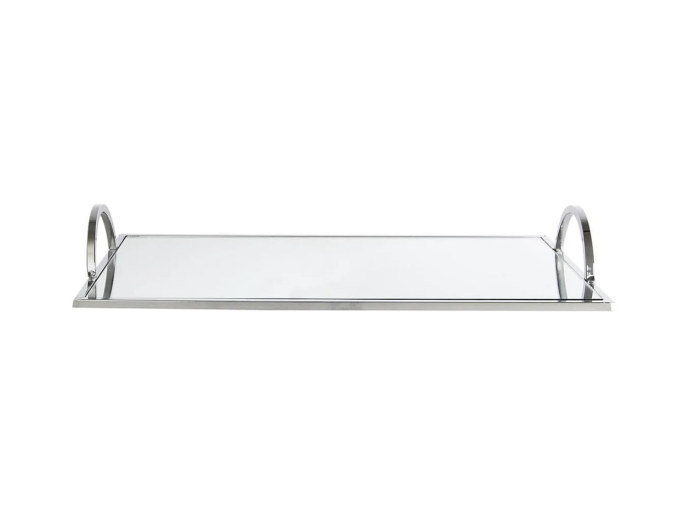 Plateau Miroir Argenté 35x20cm - DEXA
