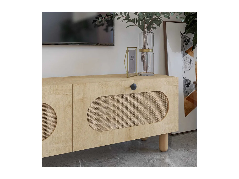 TV-Ständer – 180 cm – Saphir-Eiche – MDF