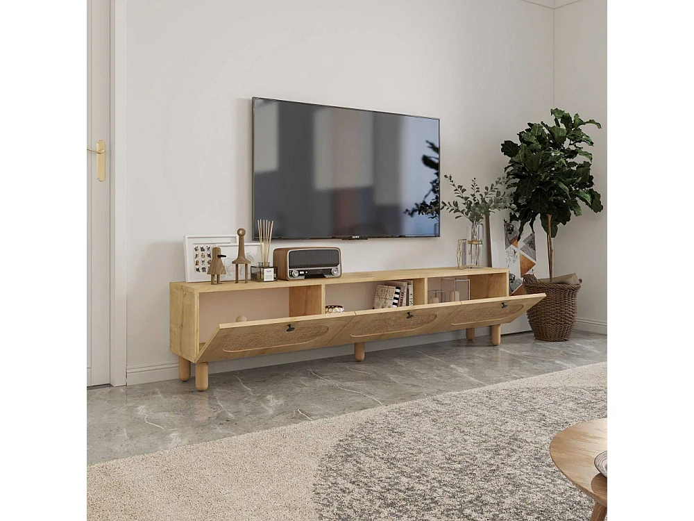 TV-Ständer – 180 cm – Saphir-Eiche – MDF