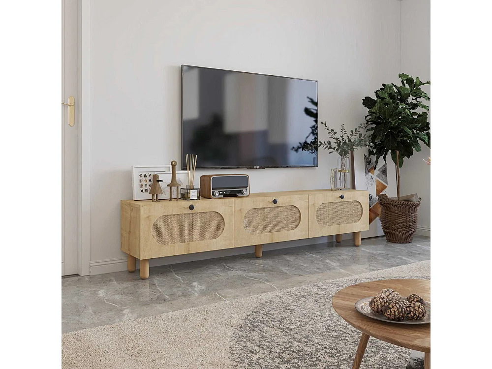 TV-Ständer – 180 cm – Saphir-Eiche – MDF