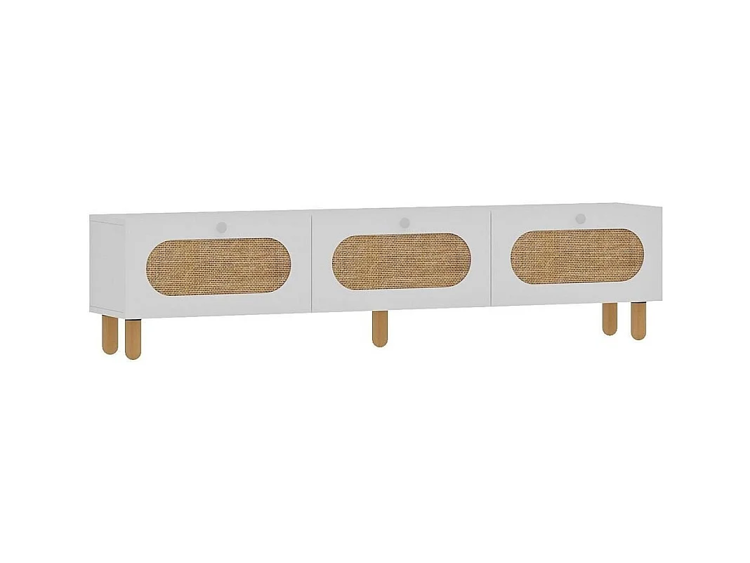 TV-Ständer – 180 cm x 42,6 cm x 31,4 cm – Weiß – MDF