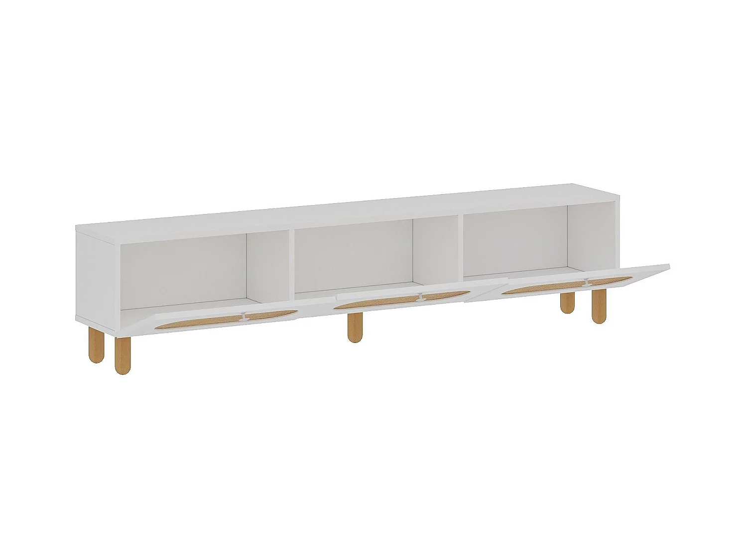 TV-Ständer – 180 cm x 42,6 cm x 31,4 cm – Weiß – MDF