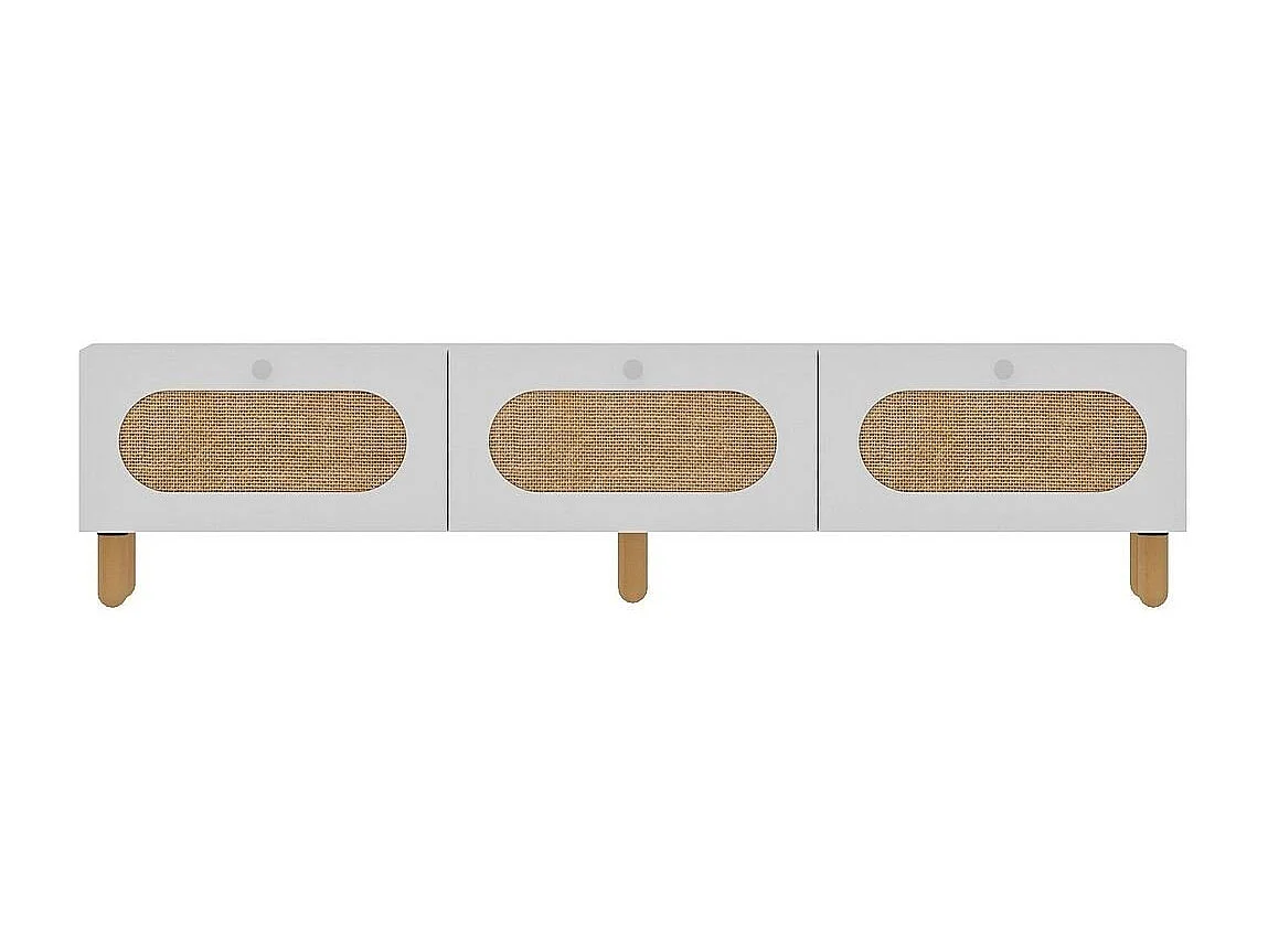 TV-Ständer – 180 cm x 42,6 cm x 31,4 cm – Weiß – MDF