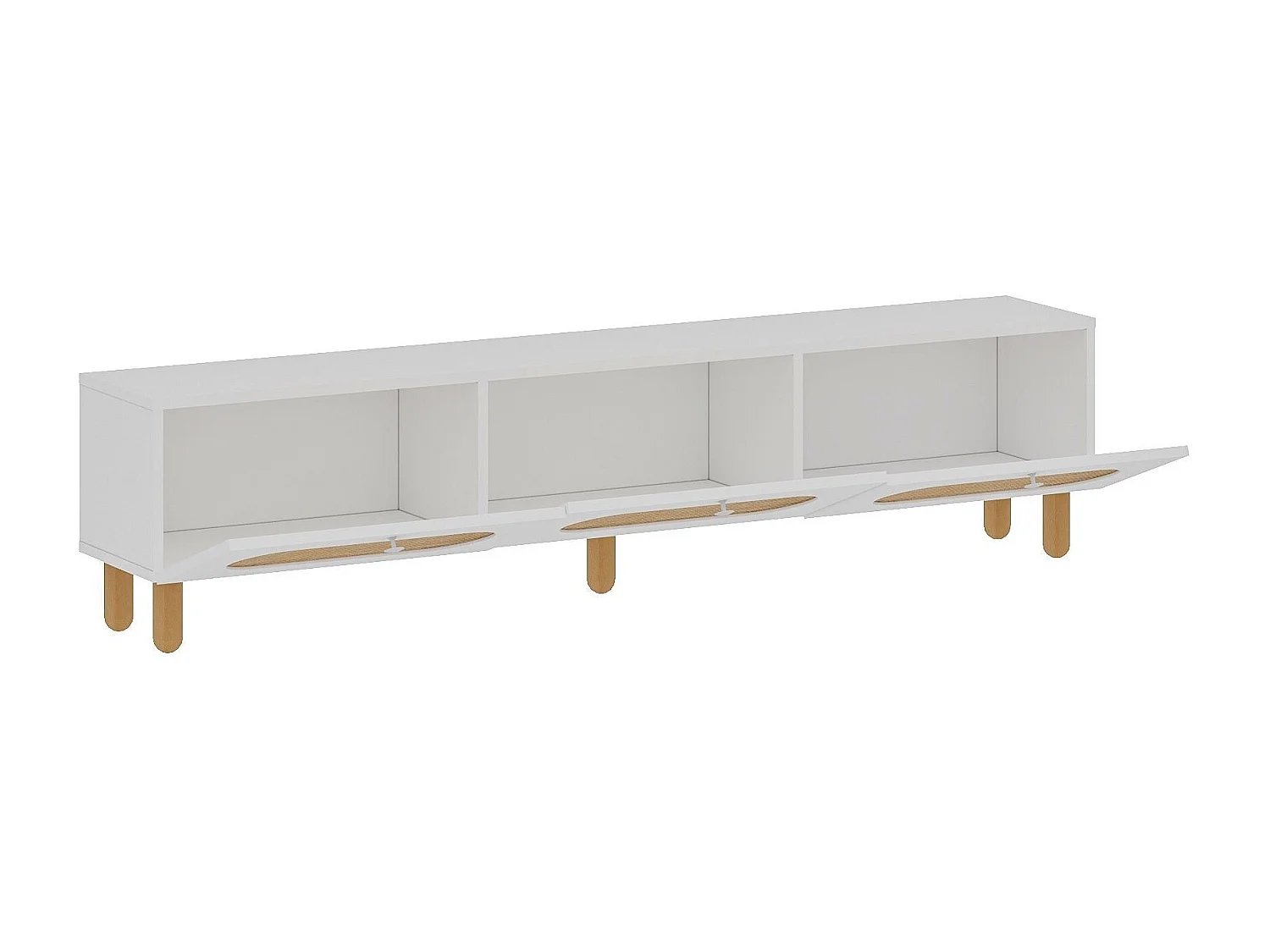 TV-Ständer – 180 cm x 42,6 cm x 31,4 cm – Weiß – MDF