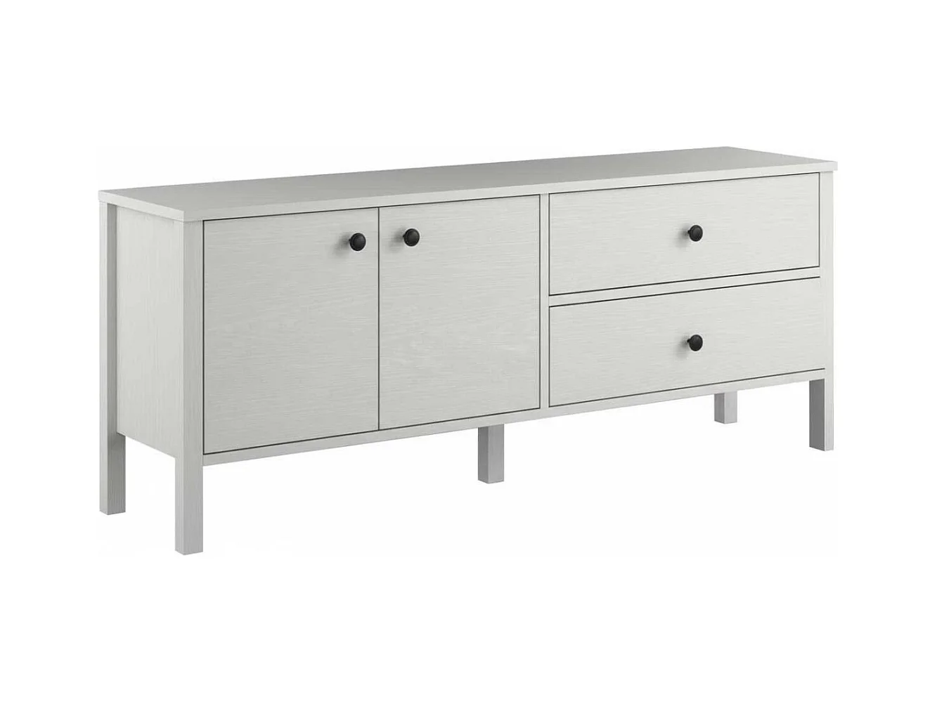 Meuble TV en aggloméré Frannie Modèle 2 : 140 x 35 x 58 cm