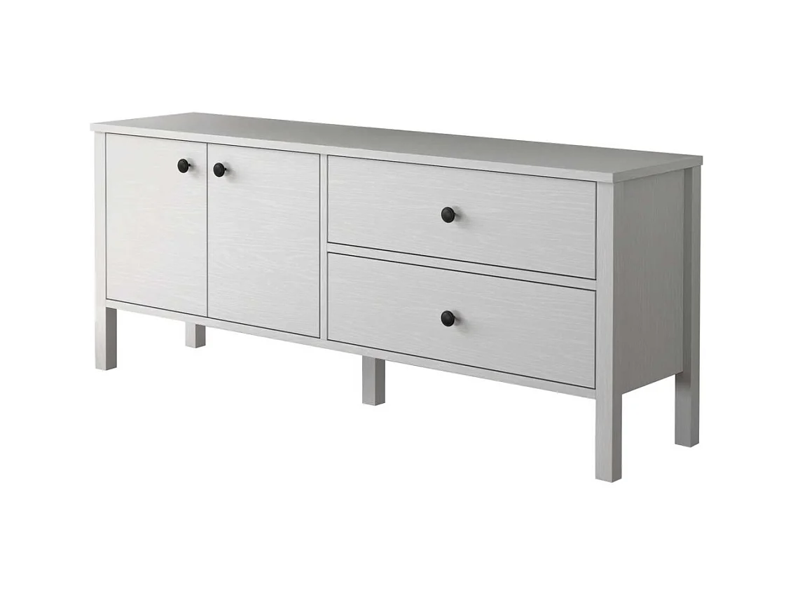 Meuble TV en aggloméré Frannie Modèle 2 : 140 x 35 x 58 cm