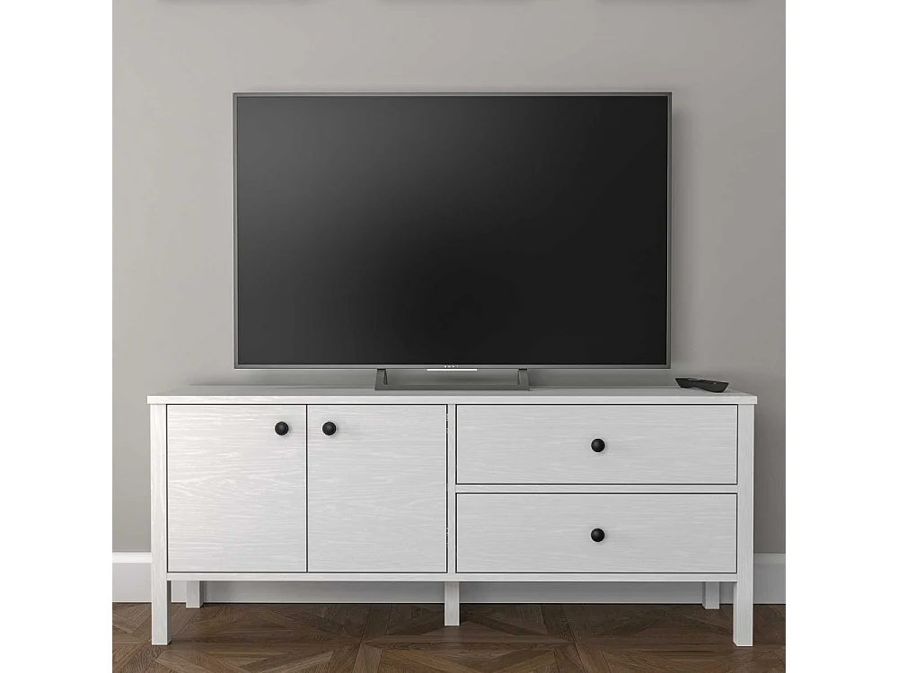 Meuble TV en aggloméré Frannie Modèle 2 : 140 x 35 x 58 cm