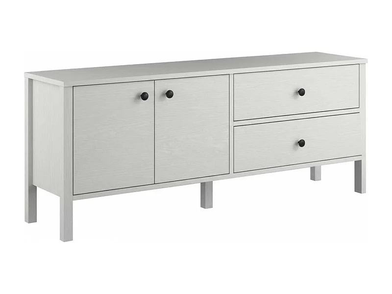 Móvel de TV – 140cm x 58cm x 35cm – Branco – Aglomerado revestido de melamina