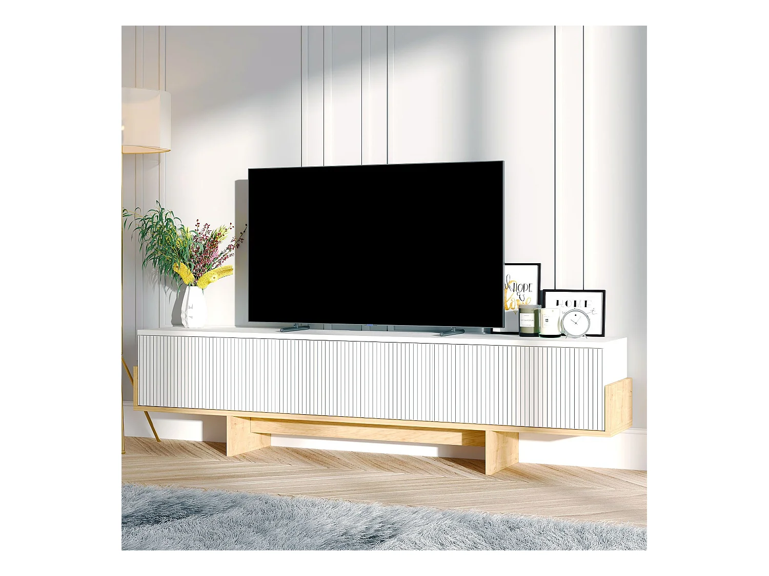 Meuble TV en aggloméré Hege