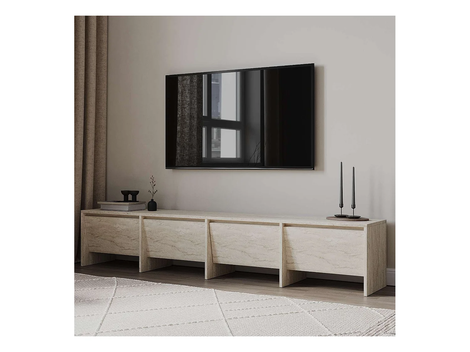 Meuble TV en aggloméré Laris