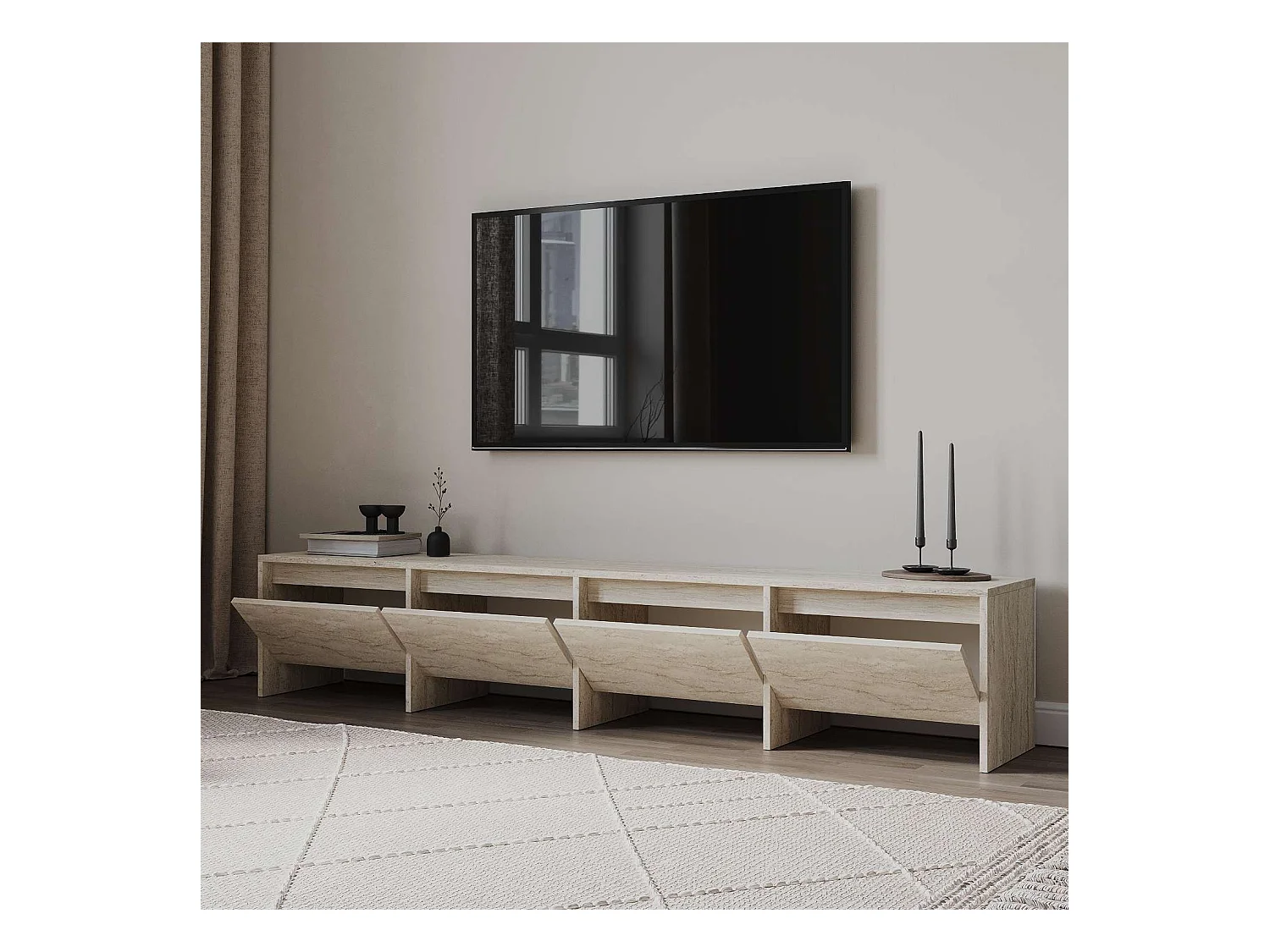 Meuble TV en aggloméré Laris