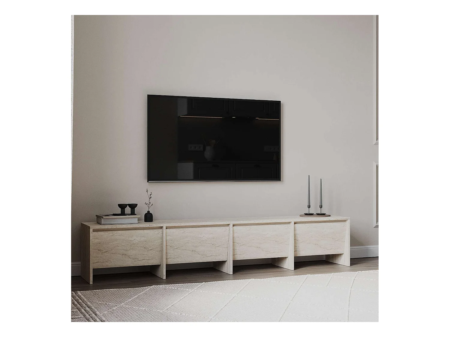 Meuble TV en aggloméré Laris