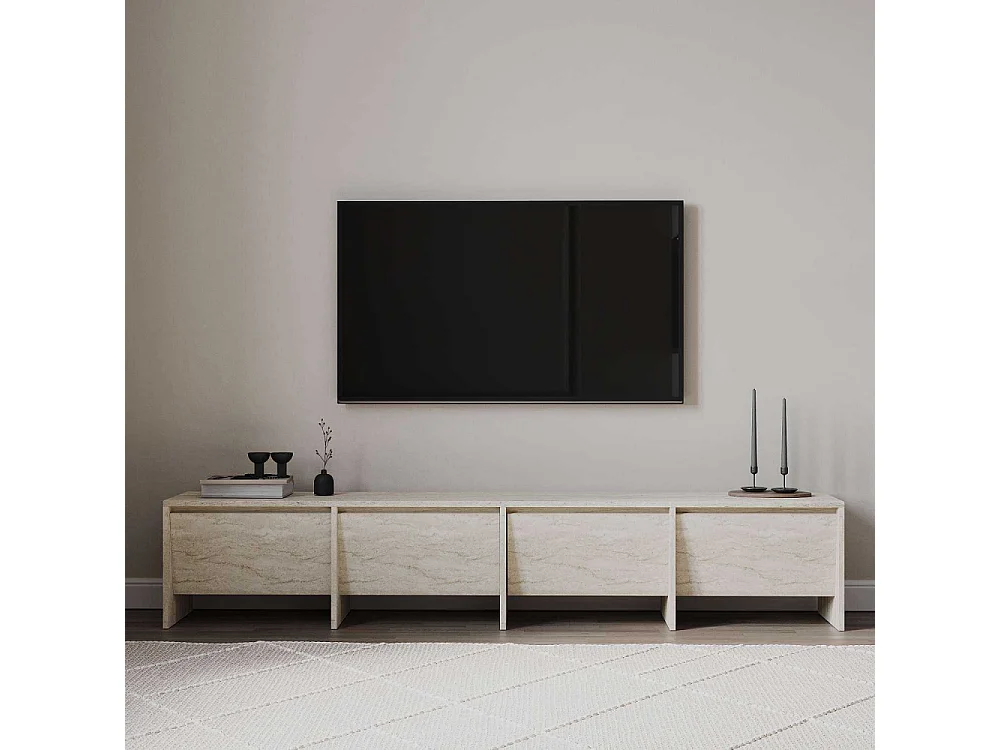 Móvel de TV – 180cm – Travertino – MDF