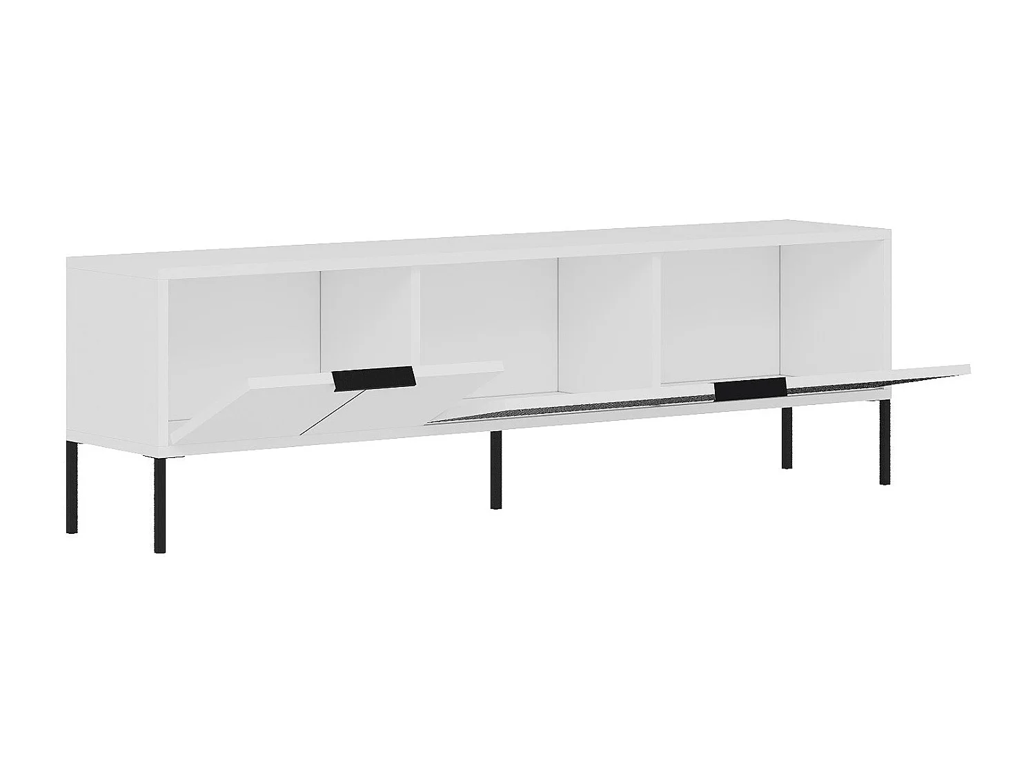 Soporte para TV – 150 cm x 45 cm x 30 cm – Blanco – MDF