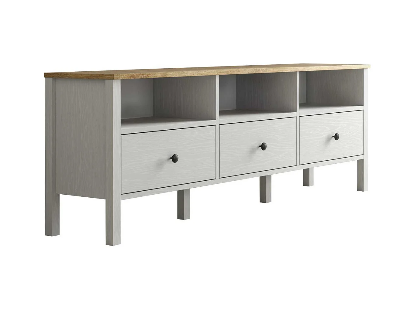 Meuble TV en aggloméré Frannie Modèle 3 : 160 x 35 x 58