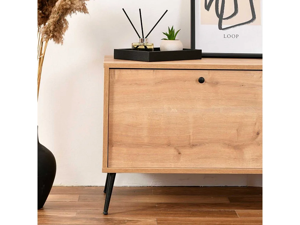 Móvel de TV – 55 cm x 140 cm x 41 cm – Carvalho – MDF