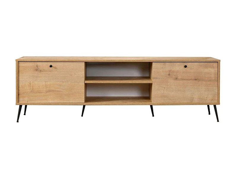 Móvel de TV – 55 cm x 180 cm x 41 cm – Carvalho – MDF e metal