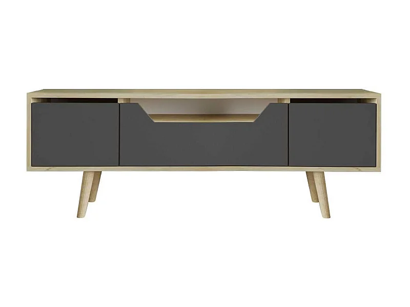 Meuble TV en aggloméré 150 x 29.8 x 53 cm Roma