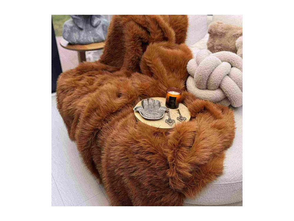 Jeté de canapé en polyester 200 x 150 cm Lolita