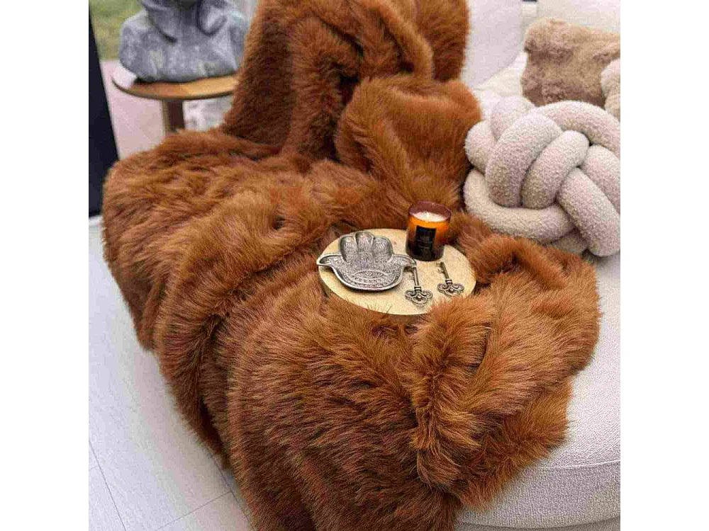 Jeté de canapé en polyester 200 x 150 cm Lolita