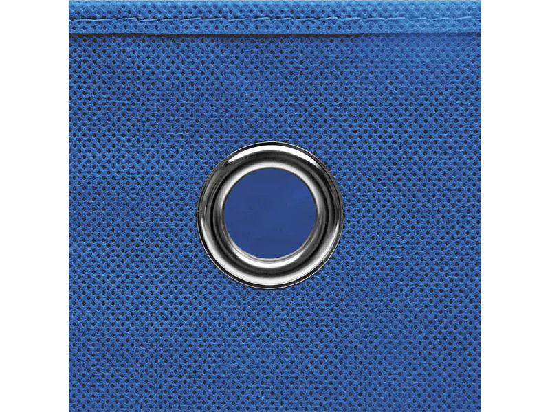 Aufbewahrungsboxen mit Deckeln 10 Stk. Blau 32x32x32 cm Stoff