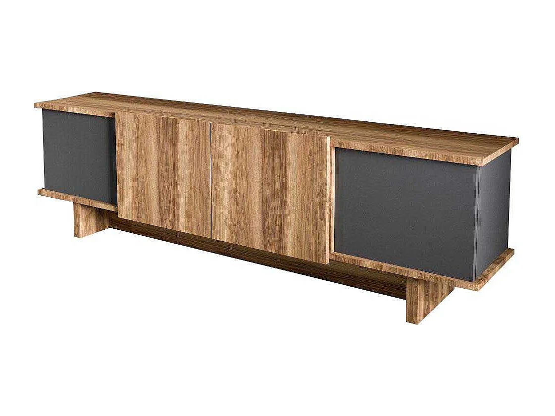 Meuble TV 4 portes en aggloméré Diana