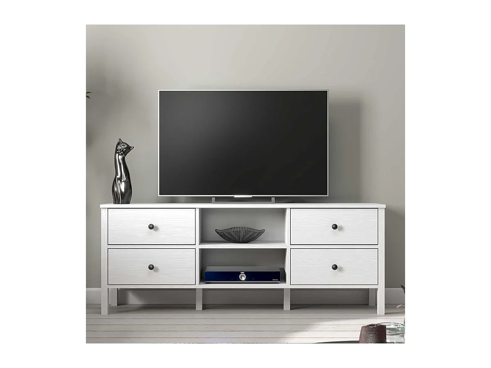 Meuble TV en aggloméré Frannie Modèle 5 : 160 x 35 x 62 cm