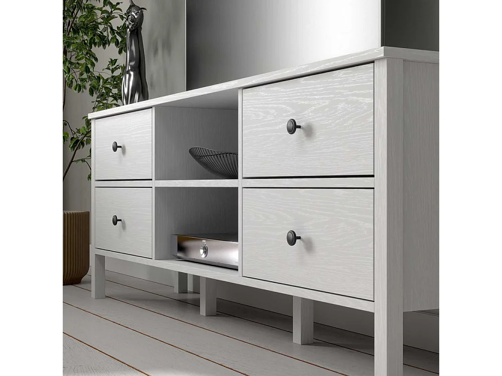 Móvel de TV – 160 cm x 62 cm x 35 cm – Branco – Aglomerado