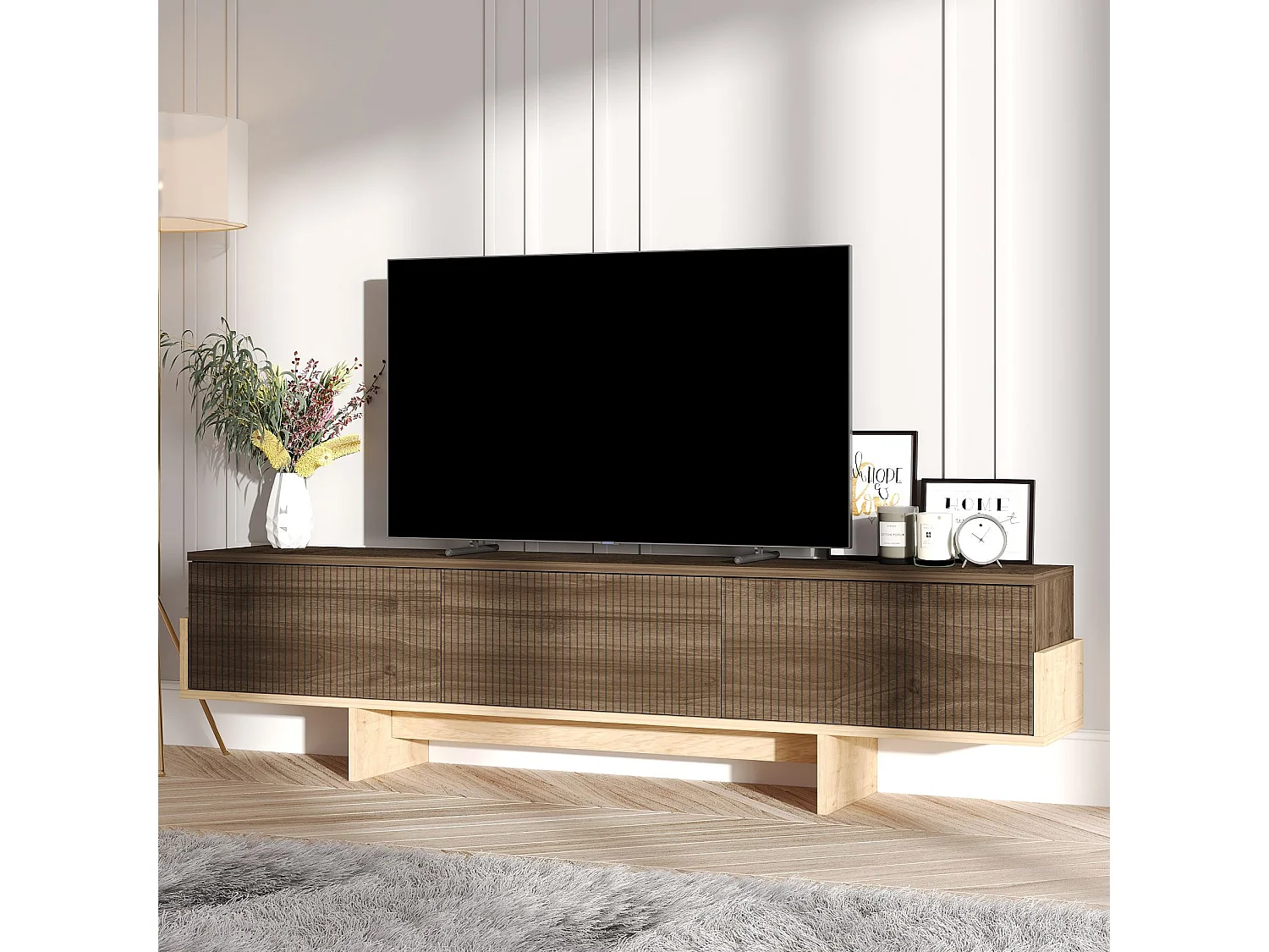 Meuble TV en aggloméré Hege