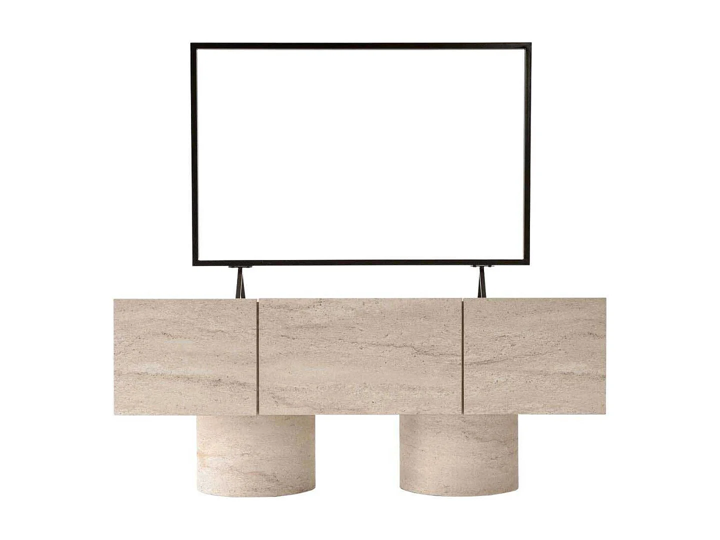 Móvel de TV – 150 cm x 87 cm – Travertino – Painel de partículas