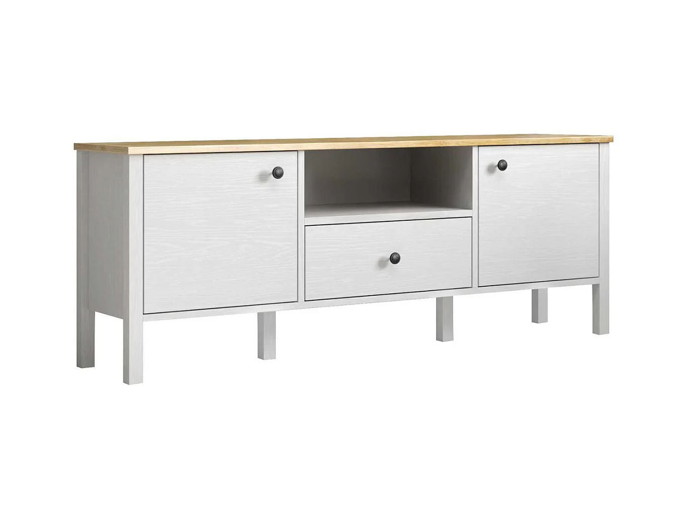 Meuble TV en aggloméré Frannie Modèle 1 : 150 x 35 x 58 cm