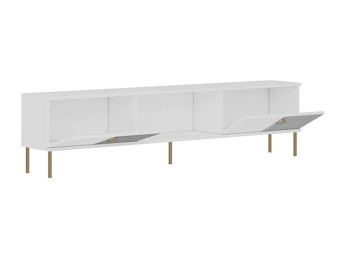 Soporte para TV – 180 cm x 45 cm x 30 cm – Blanco – MDF